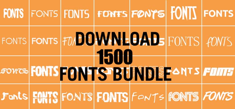 Download 1500 Fonts Bundle