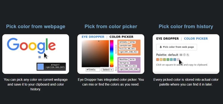 Eye Dropper Chrome Extension