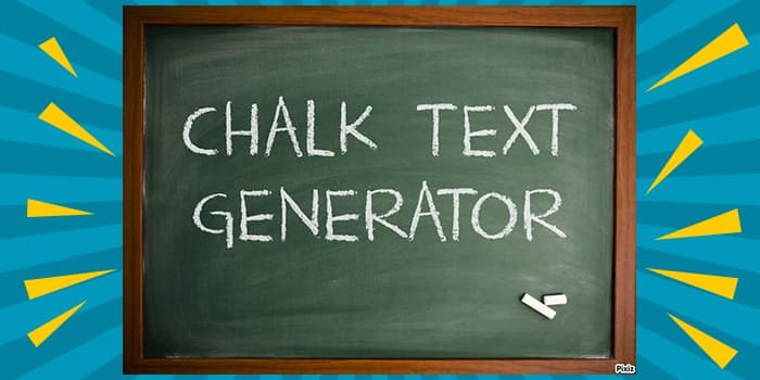 Chalk Text Generator