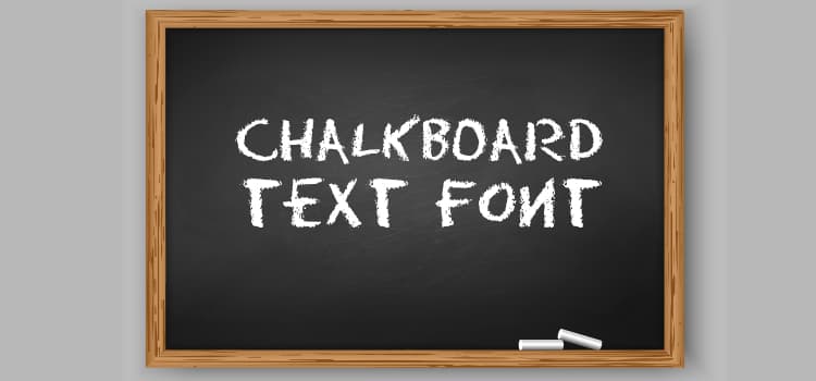 Chalk Board Text Fonts
