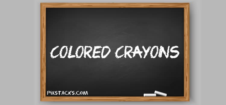 Colored Crayons Font