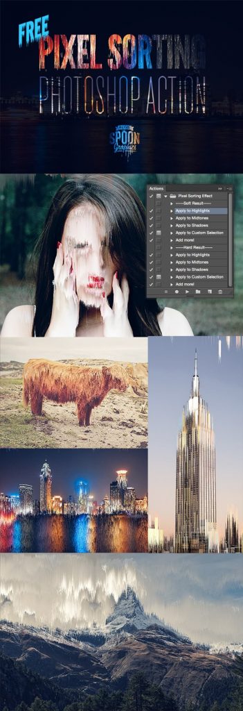 Pixel Sorting Photoshop Action