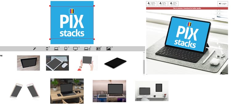 Download Laptop and Mobile Mockup Creator - PIXstacks