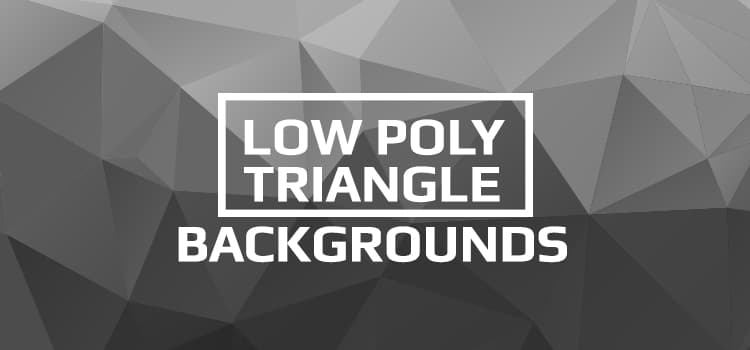 Low Poly Triangle Background Generators