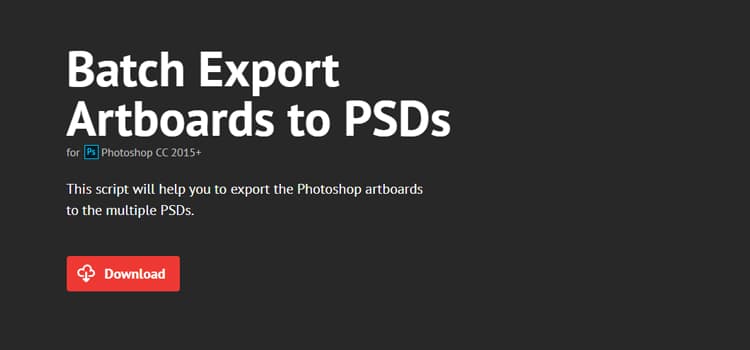Batch Export Artboards to PSD