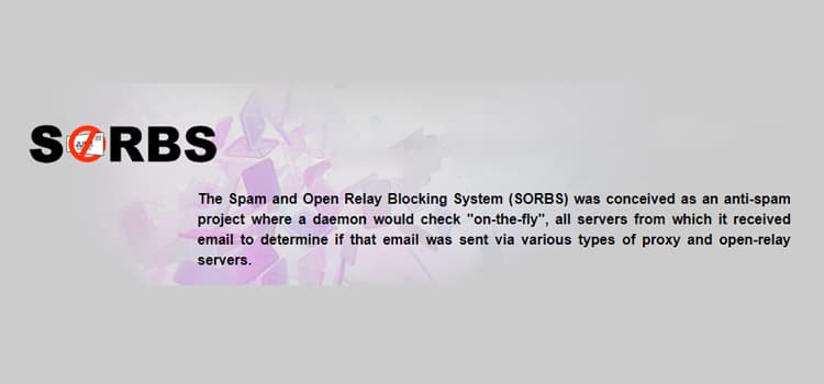 SORBS Spam Blocking System