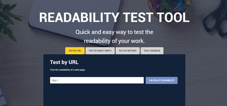 Readability Test Tool WebFX