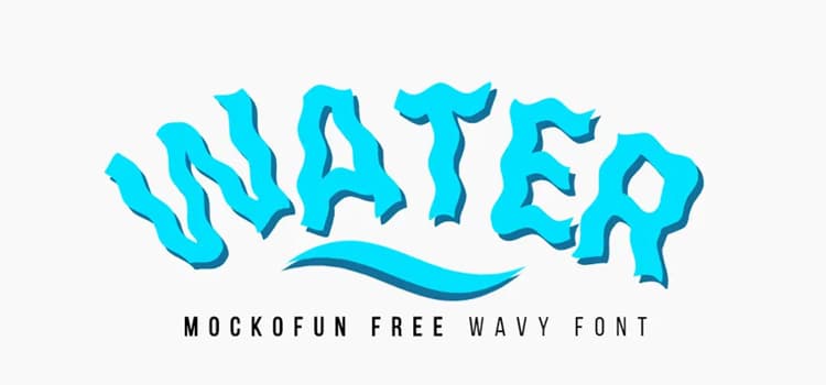 Wavy Water Font